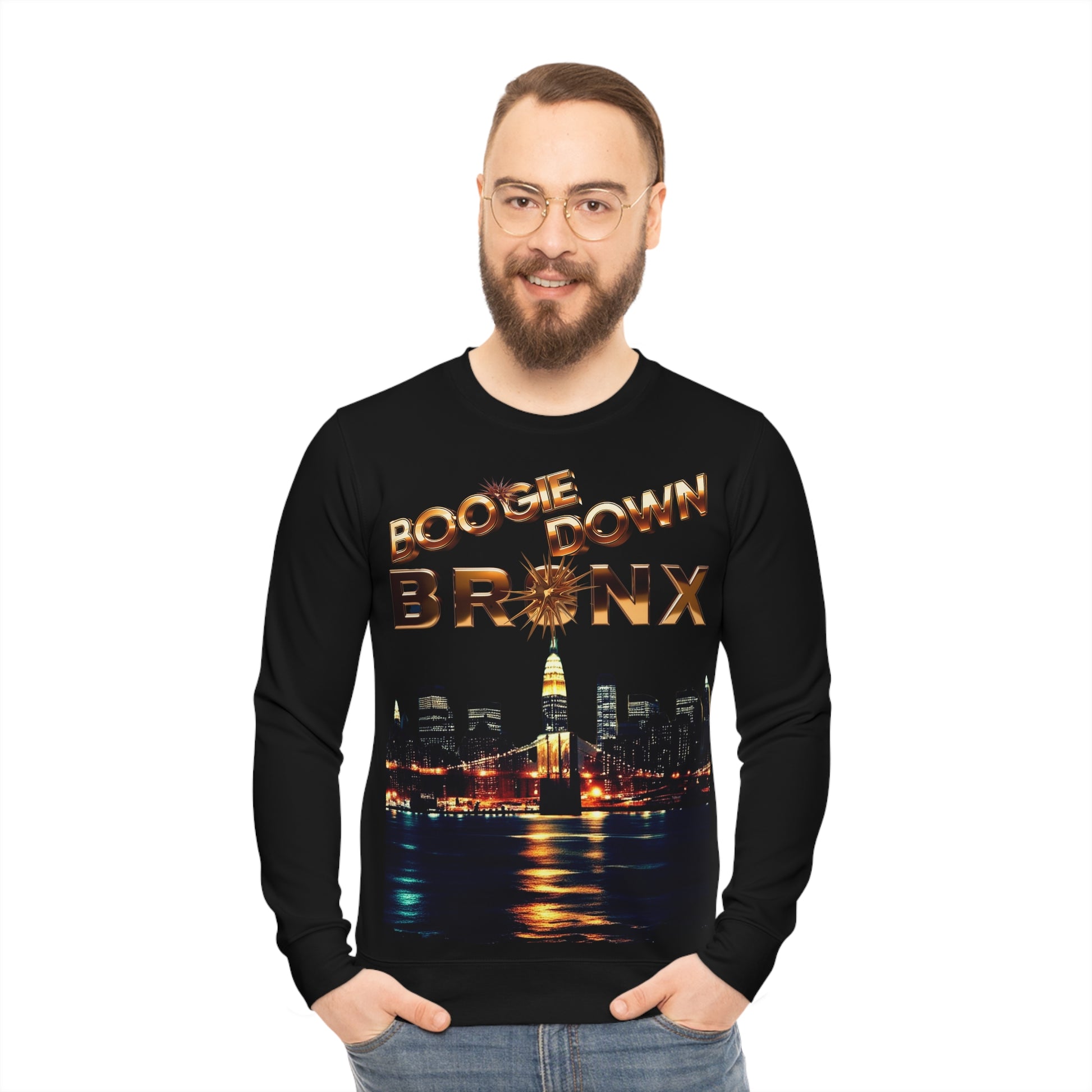 Men’s Boogie Down Bronx Vibes Long Sleeve Sweatshirt