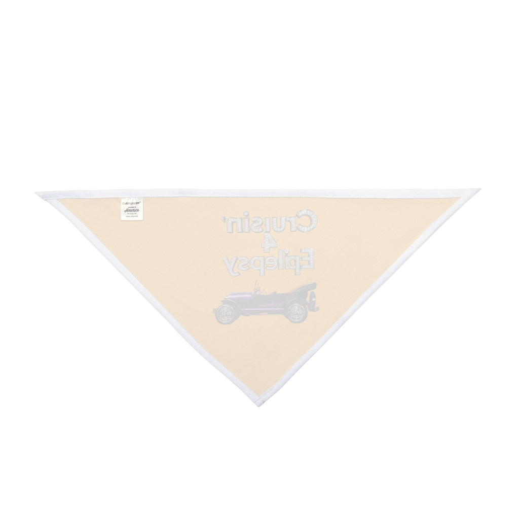 Bling Cruisin' 4 Epilepsy Pet Bandana, Yellow
