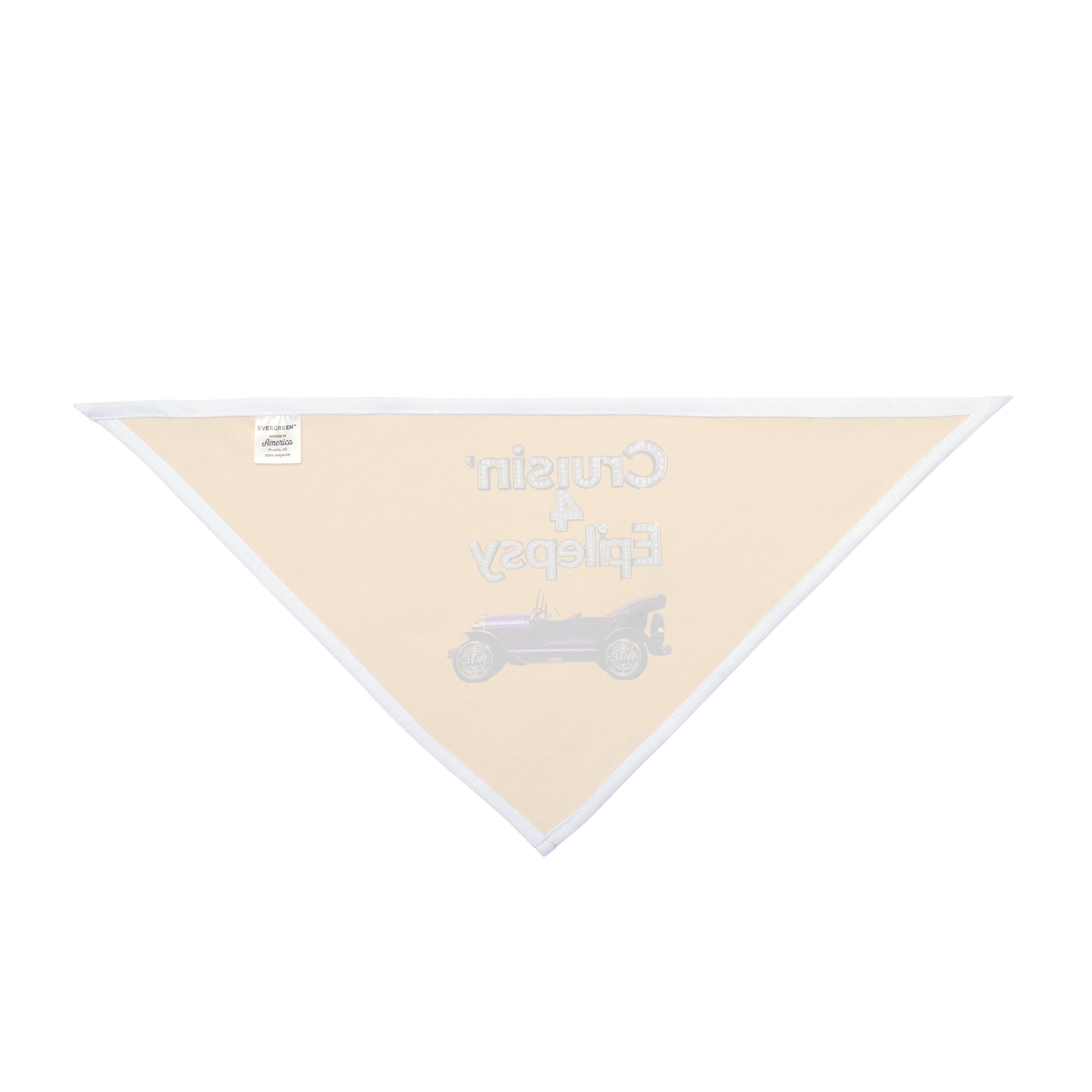 Bling Cruisin' 4 Epilepsy Pet Bandana, Yellow