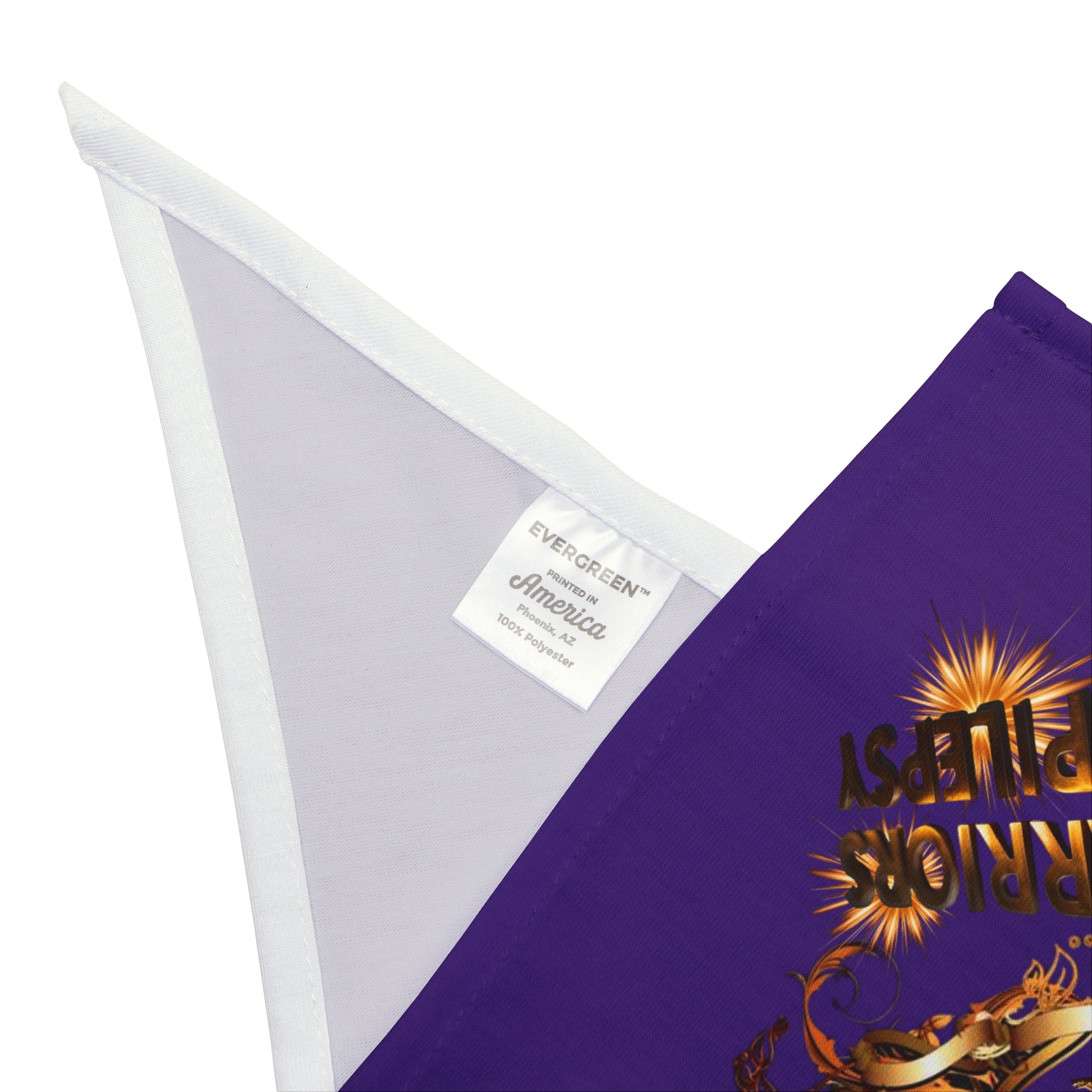 Warriors 4 Epilepsy Pet Bandana, Purple