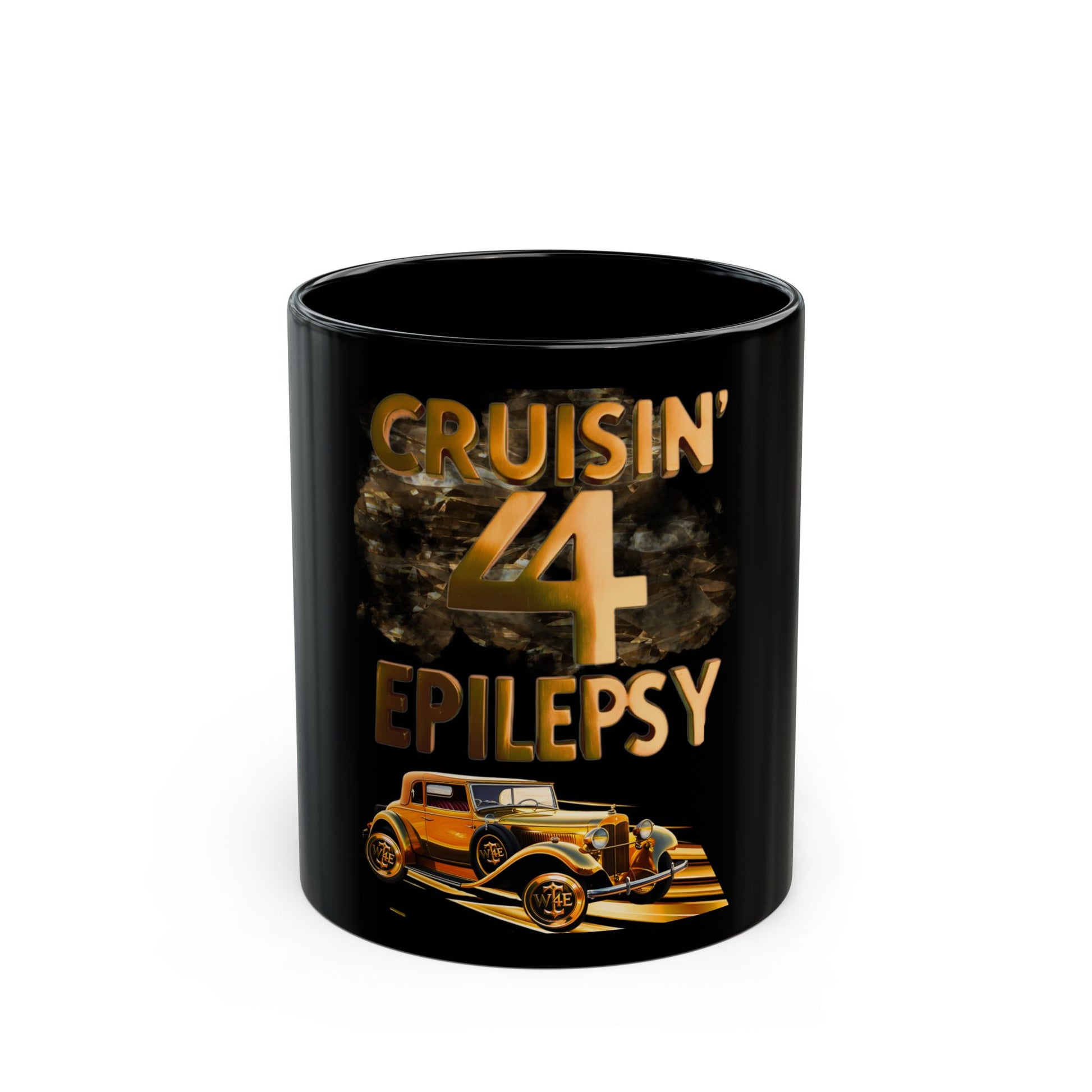Bronze Vintage Car Cruisin' 4 Epilepsy Black Mug - 11oz or 15oz,