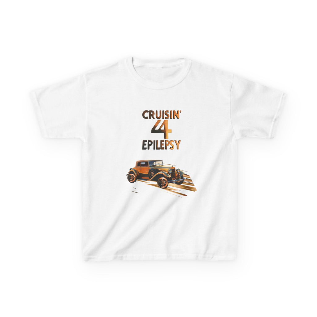 Unisex Kids Bronze Vintage Car Cruisin’ 4 Epilepsy Cotton Tee