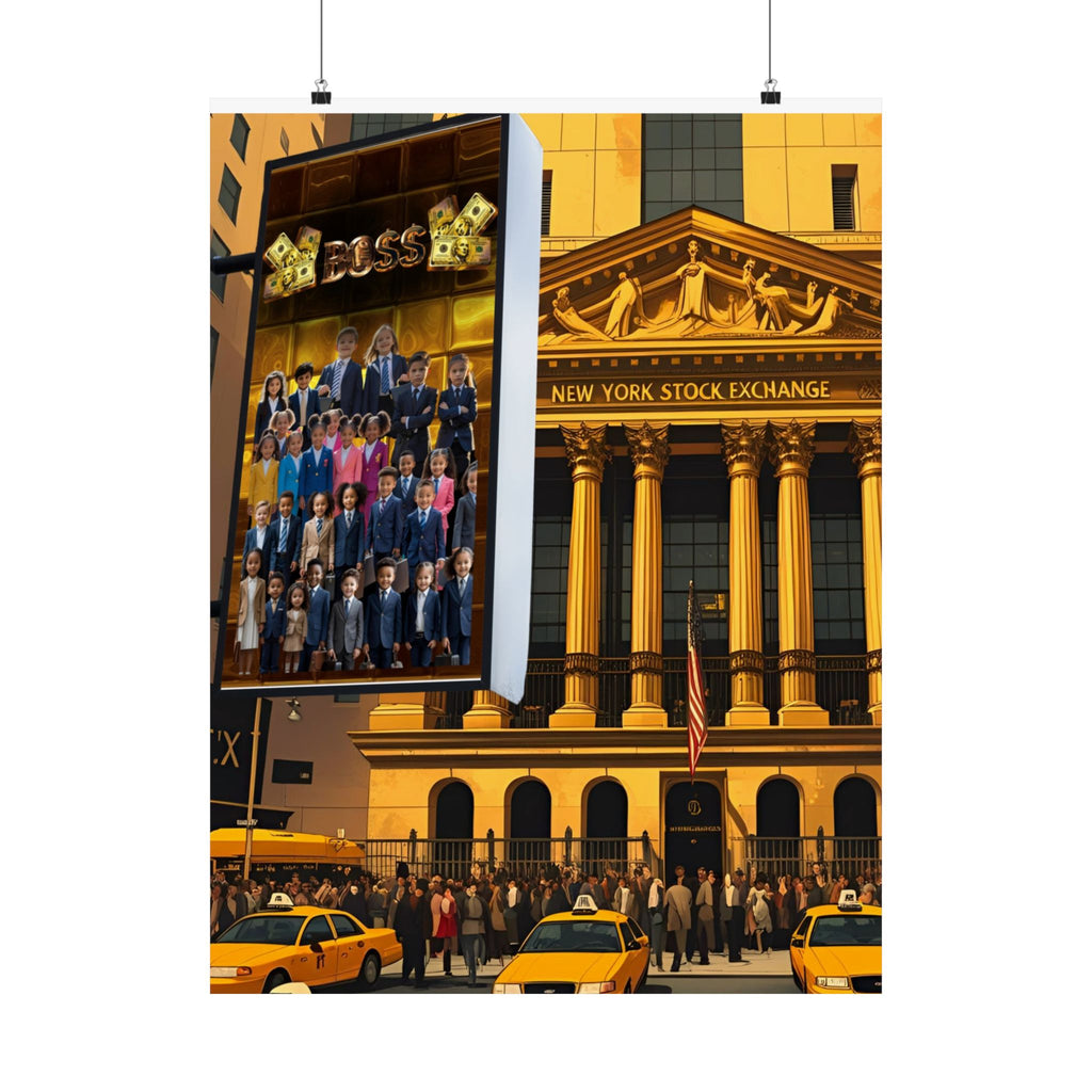NY Stock Exchange Satin Poster