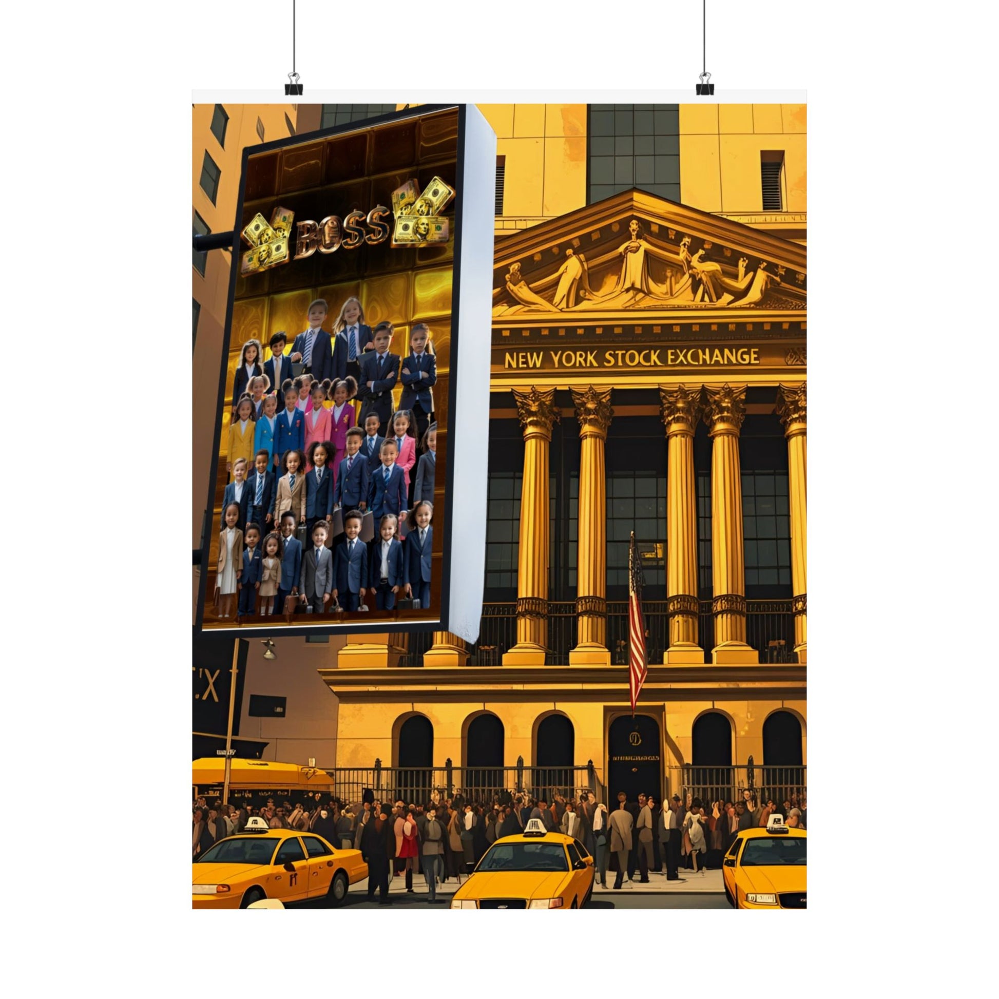 NY Stock Exchange Satin Poster