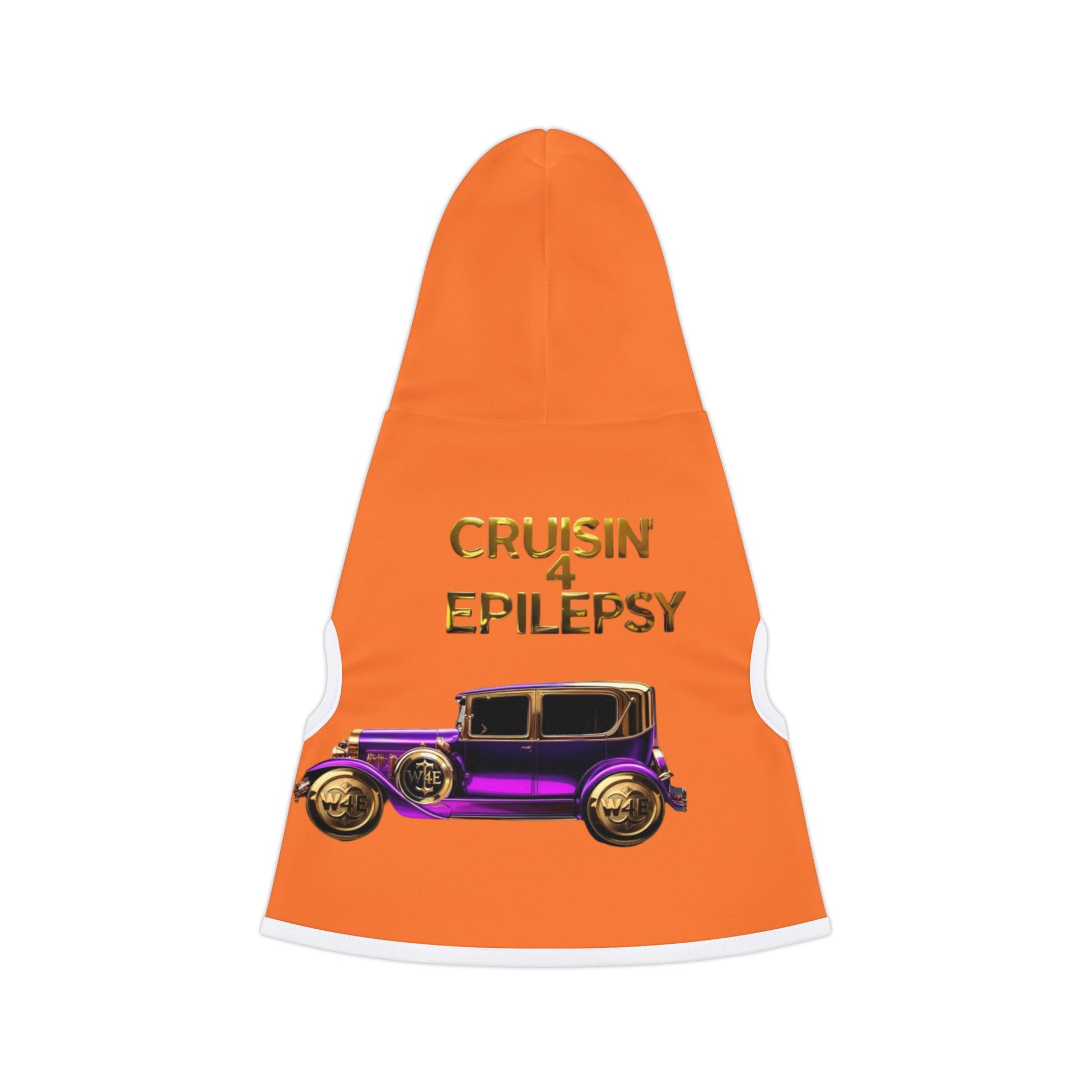 Cruisin’ 4 Epilepsy Purple Vintage Car - Orange Pet Hoodie