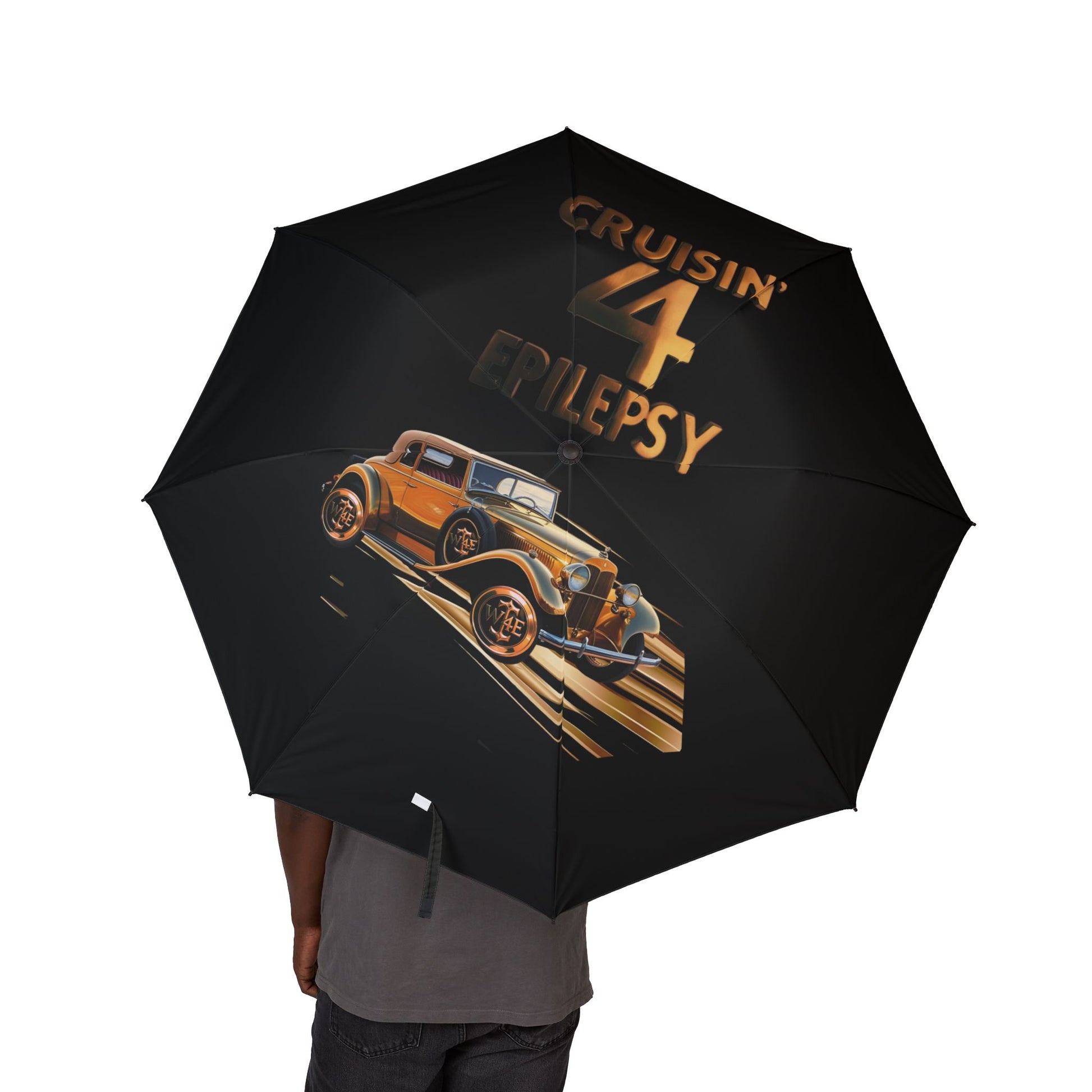 Bronze Vintage Car Cruisin' 4 Epilepsy Umbrella