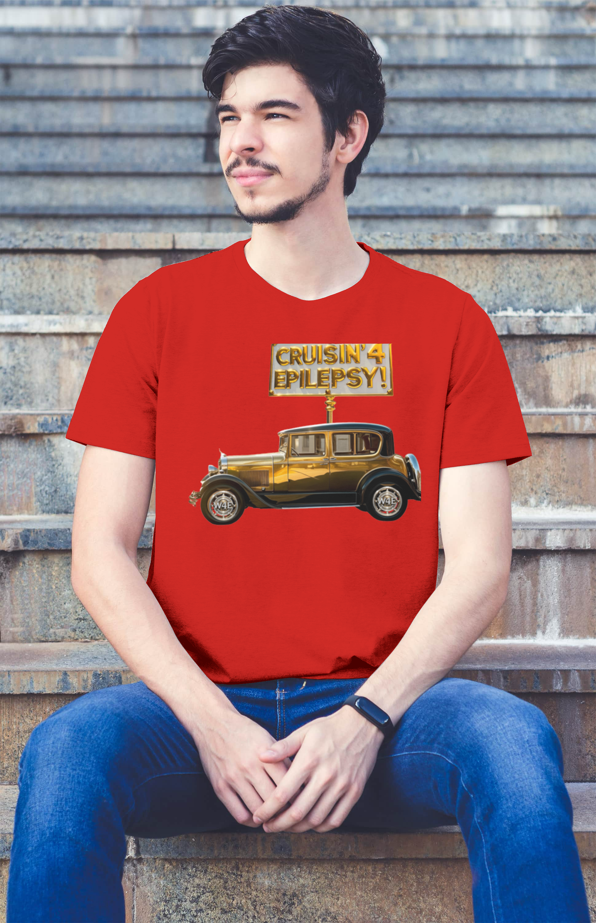 Men’s Bronze Vintage Car Cruisin’ 4 Epilepsy T-shirts